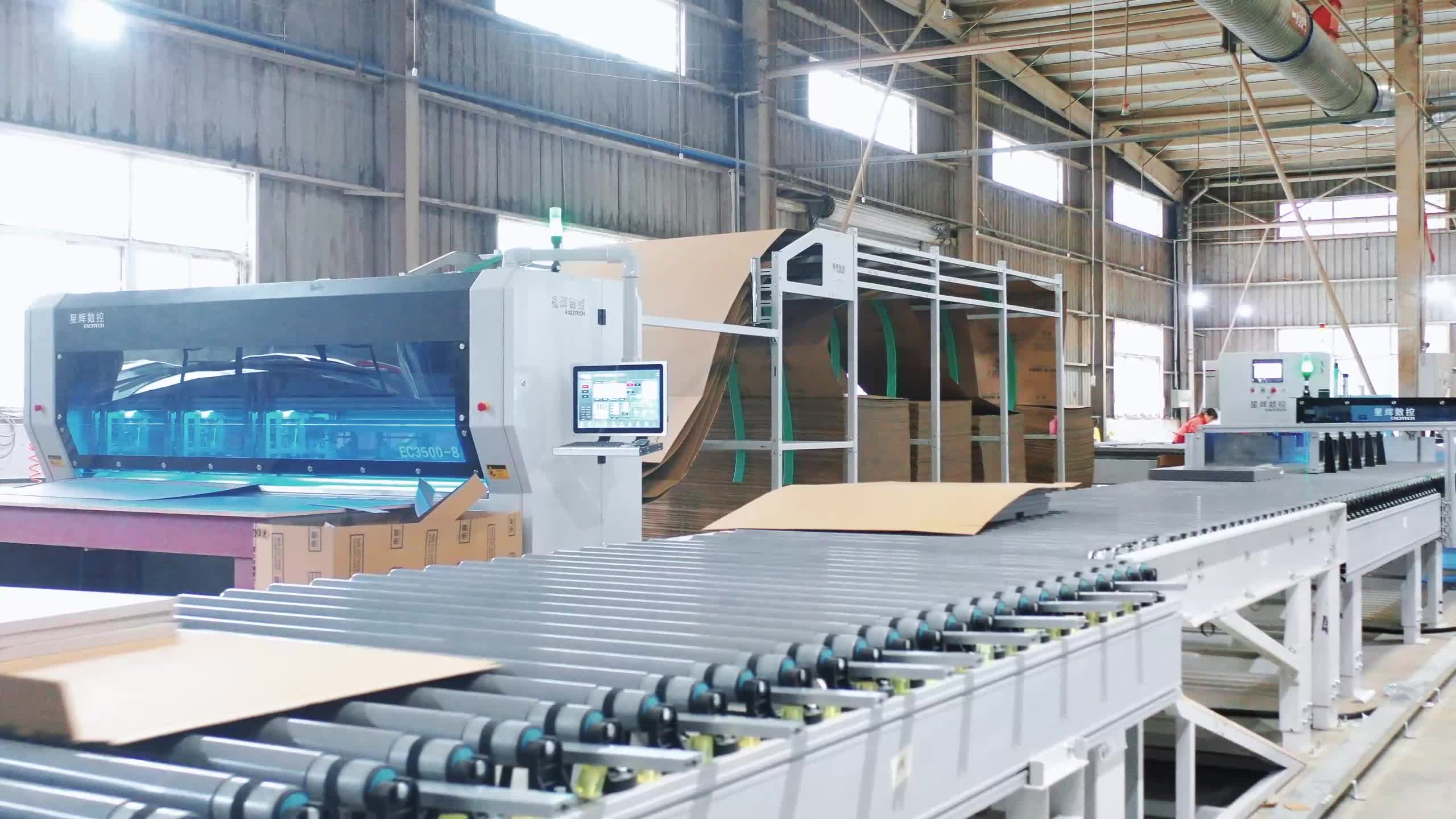 Sdílení případu ExciTech CNC Sichuan Chengdu Impression Packaging Line Project.